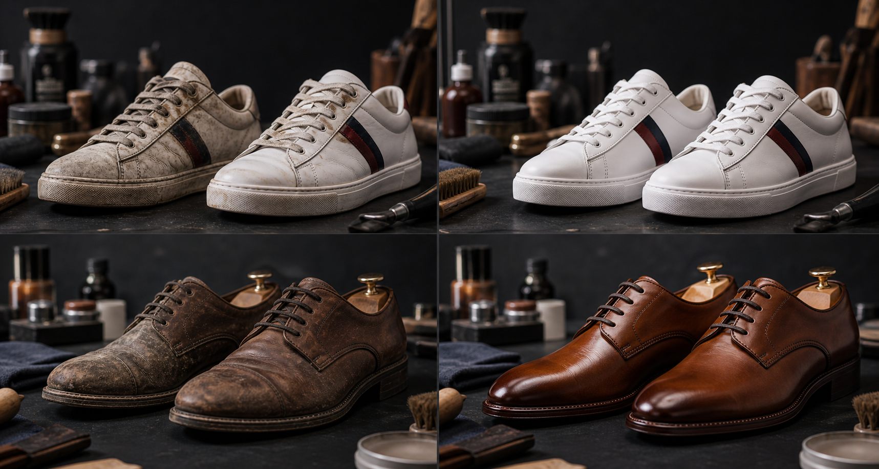 Shoe restoration before after
